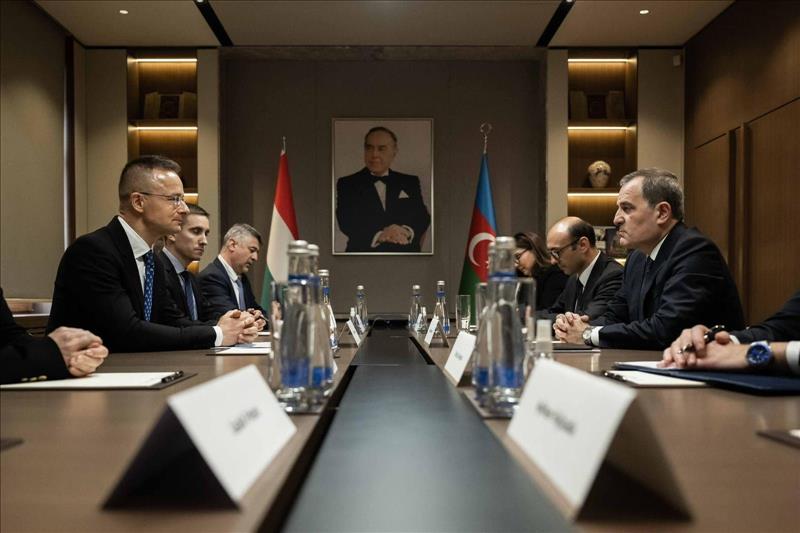 Azerbaijani, Hungarian Fms Hold Meeting