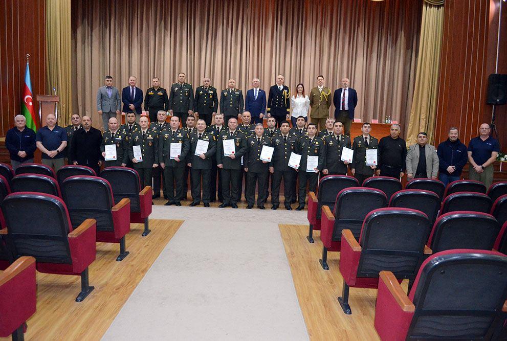 Azerbaijan's Mod Talks Certificate Presenting Ceremony Following Training Course With UK Specialists