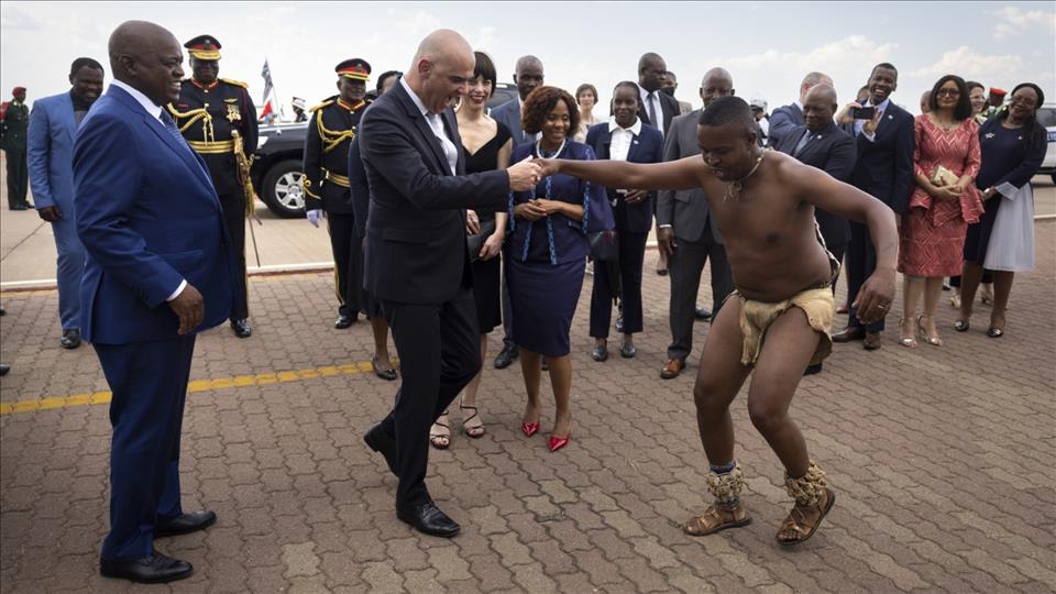Swiss President On First Official Visit To Botswana