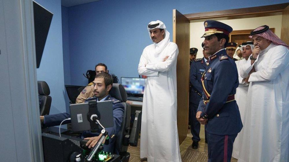 Amir Visits Support Disciplines Building At Al Zaeem Mohammed Bin Abdullah Al Attiyah Air College