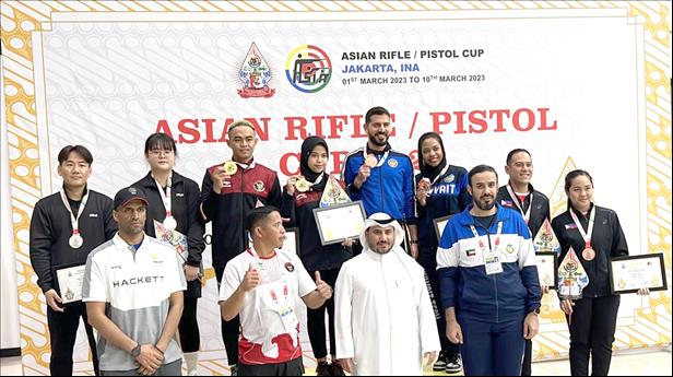 فوز منتخب الكويت الوطني للرماية بالميدالية البرونزية في كأس آسيا