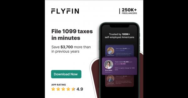 Flyfin's AI-Powered Tax Filing Flow Simplifies 1099 E-Filing For Self-Employed