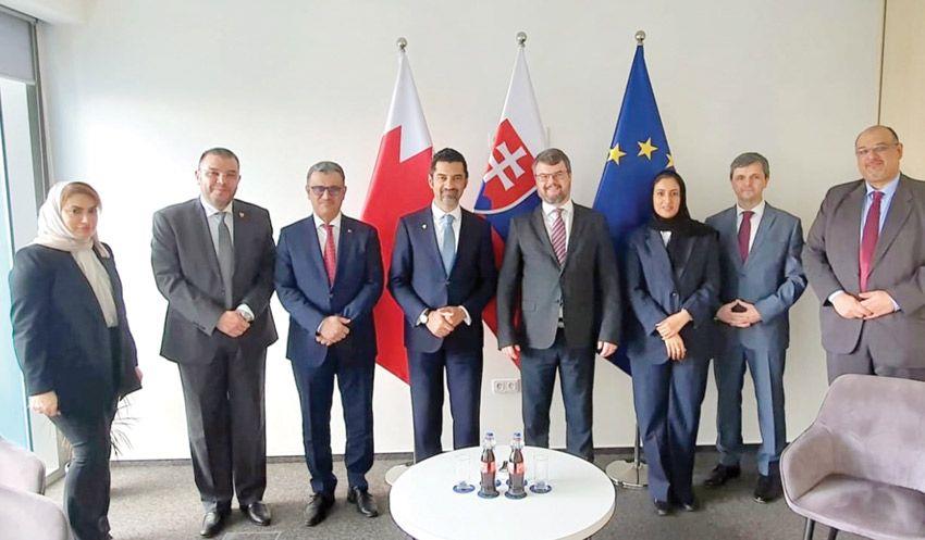 البحرين وسلوفاكيا تبحثان تعزيز تعاونهما وتبادل الخبرات
