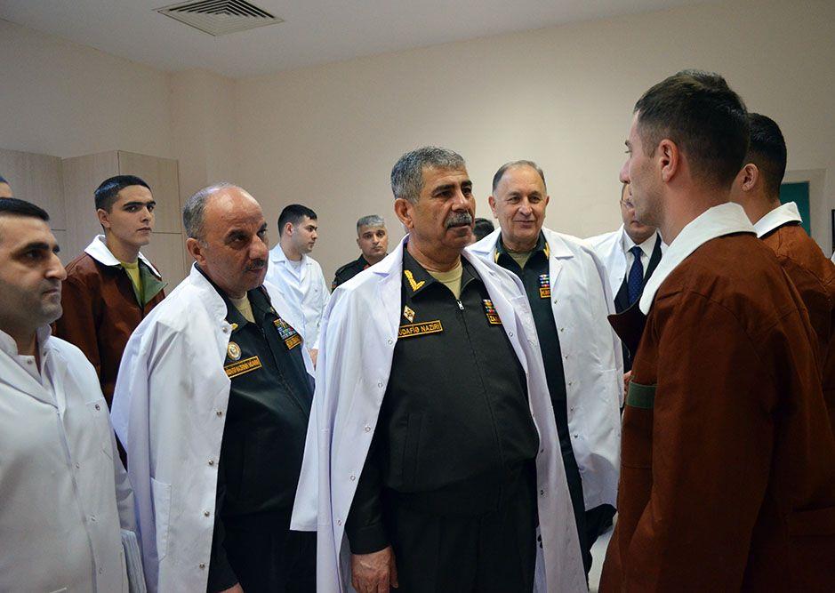Azerbaijani Military Top Brass Visits Hospital On Novruz Holiday