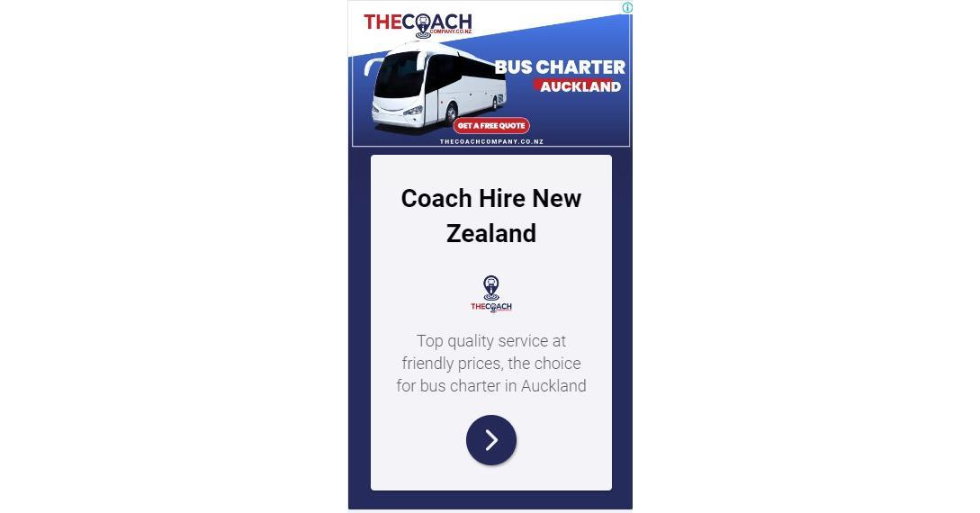 The Coach Company New Zealand - Announced The Launch Of Its Service In Auckland