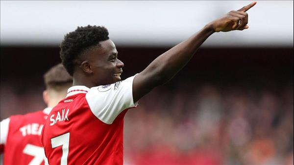 Saka Stars As Rampant Arsenal Moves Eight Points Clear