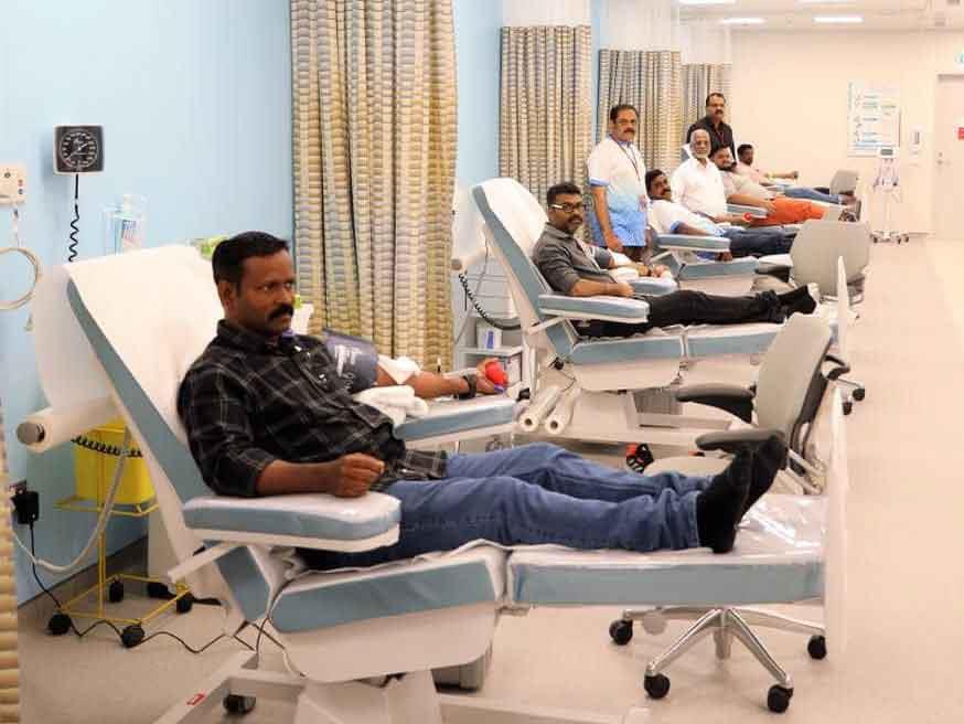Thrissur Jilla Sauhrudavedi Holds Blood Donation Drive