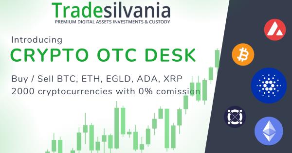 Crypto Platform Tradesilvania.Com Launches New OTC Desk Service With Over 2000 Cryptocurrencies Available And Zero Percent Commission