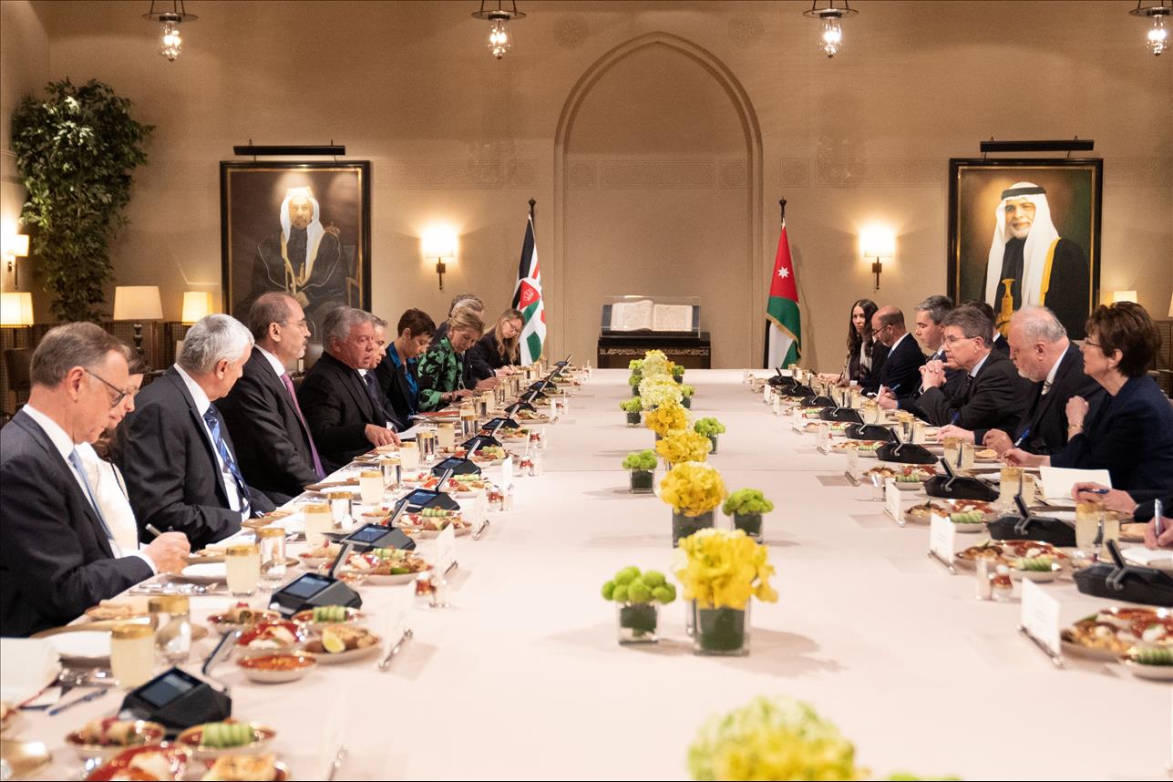 King Meets Ambassadors Of EU Countries In Jordan