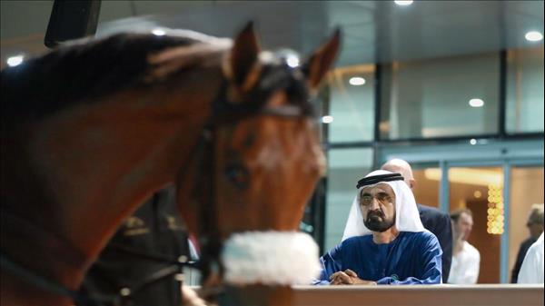 Look: Sheikh Mohammed Visits Dubai Breeze-Up Sale At Meydan Racecourse