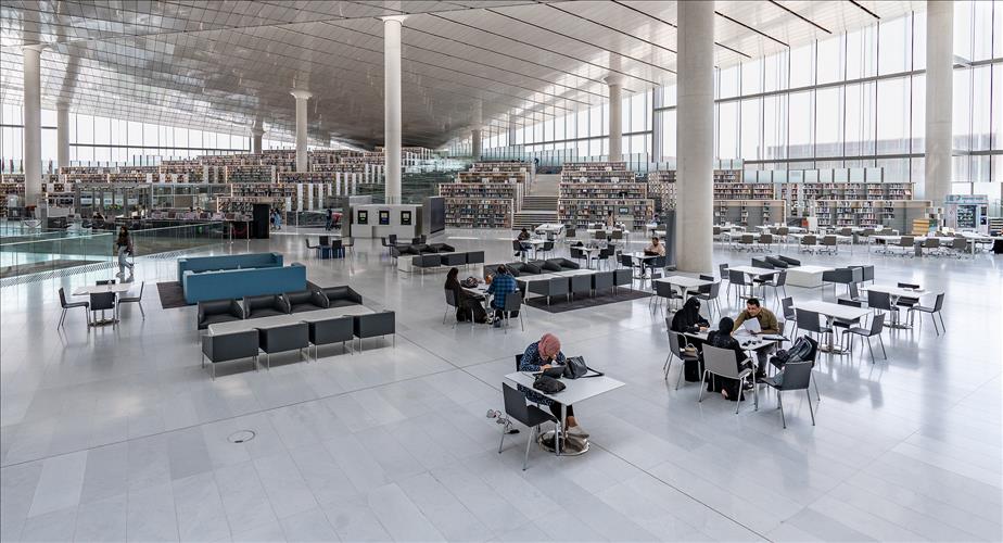 مكتبة قطر الوطنية.. تضم أكثر من مليون كتاب وتتميز بتصميم معماري حديث