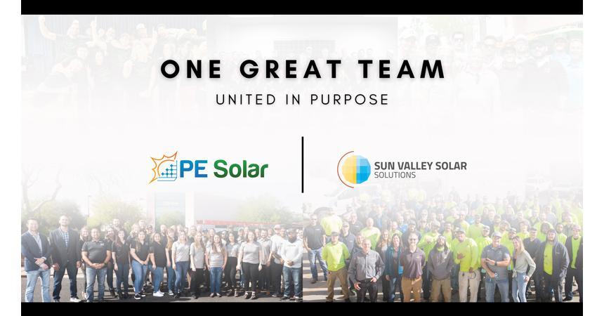 Arizona Solar Giants PE Solar And Sun Valley Solar Solutions Unite, Revolutionizing The State's Clean Energy Landscape