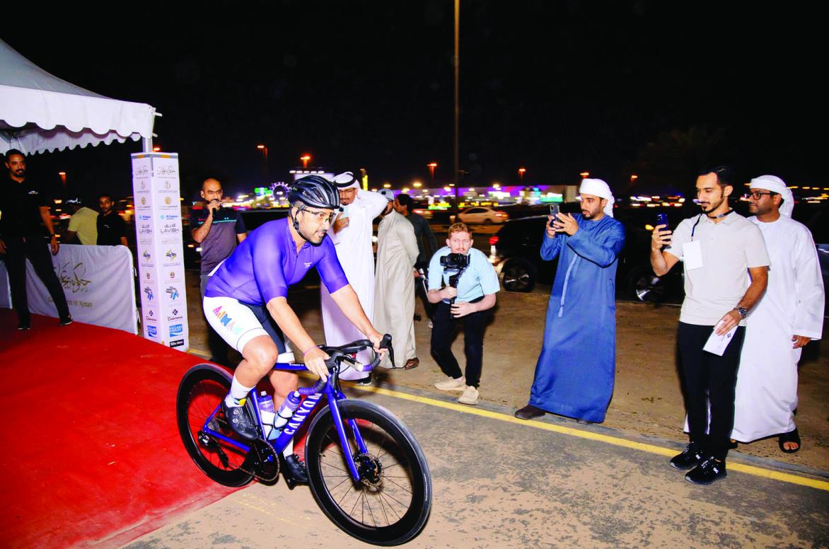 عبدالعزيز النعيمي بطلاً لسباق الدراجات في عجمان