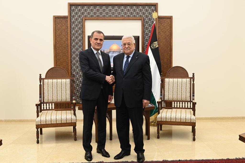 Azerbaijani FM Meets With President Of Palestine