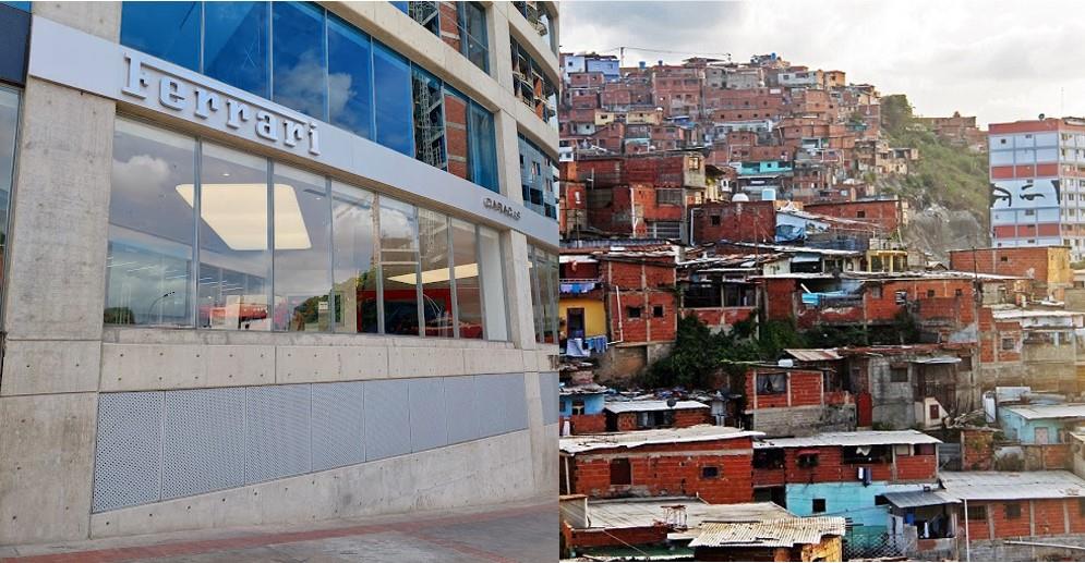 Ferrari, Luxury Shops And Opulence: The Secret Life Of A Few In Caracas