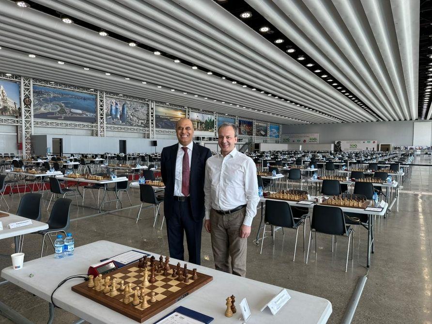 World Chess Federation President Visits Baku Crystal Hall