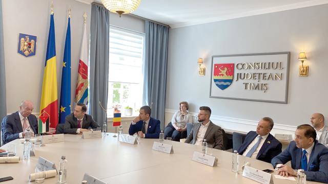 Faiz, o delegație a Senatului se întâlnește cu reprezentanții Timișoarei în România în vizită oficială