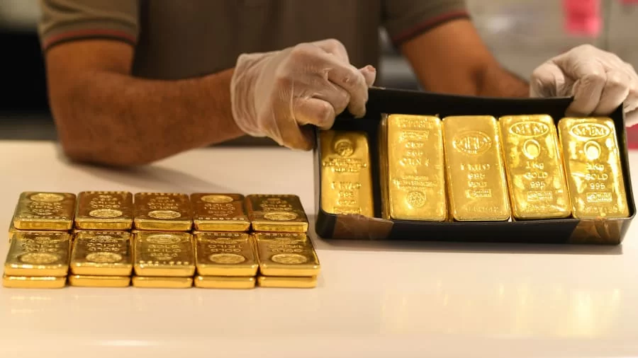 أسعار الذهب تتراجع 1.1% عند التسوية لتسجل أدنى مستوى في 8 أسابيع