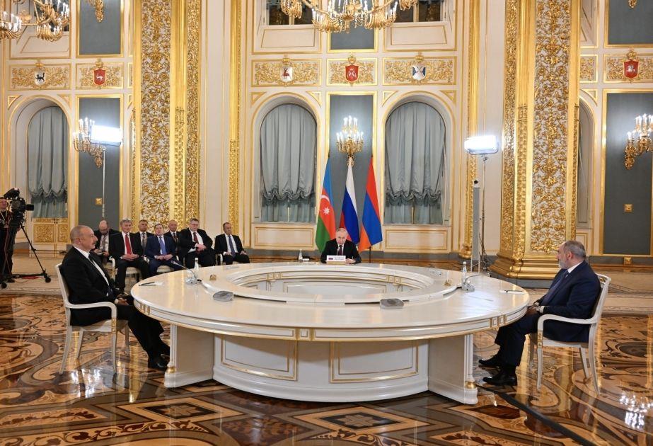Trilateral Summit Of Azerbaijani, Russian And Armenian Leaders Held In Moscow