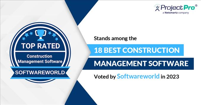 Softwareworld Awards Projectpro For Exceptional Construction Management Software Solutions