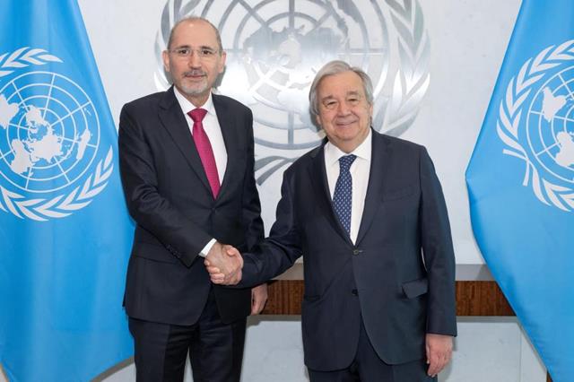 FM, UN's Guterres Meet Over Syria, Palestine