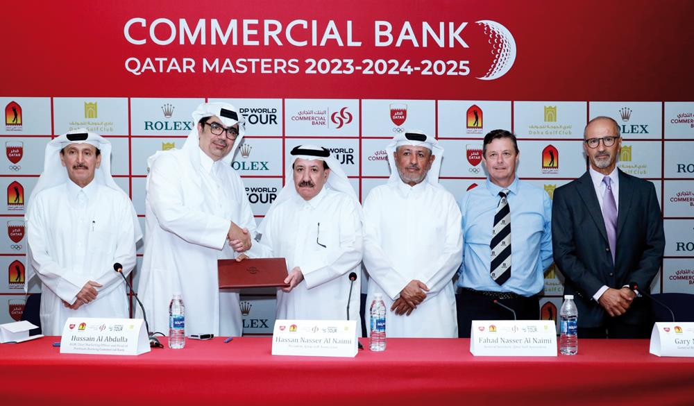 Qatar Golf Association, Commercial Bank Sign ThreeYear Sponsorship