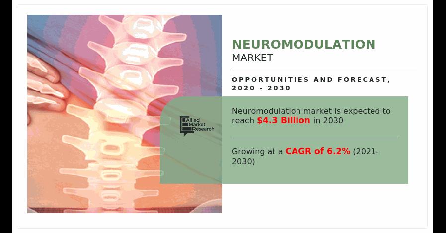 Neuromodulation Market Sector Is Expected To Reach $4.34 Billion By 2030 At A CAGR Of 6.2%