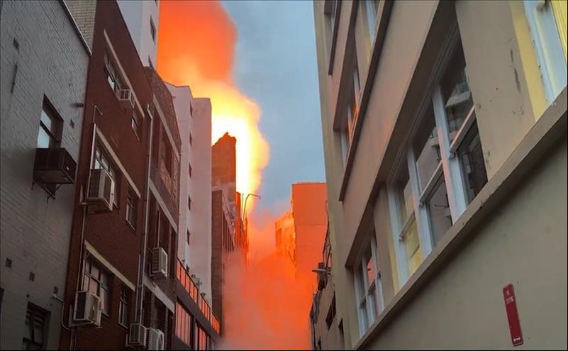  Demolition Begins After Historic Building In Sydney Razed By Fire 