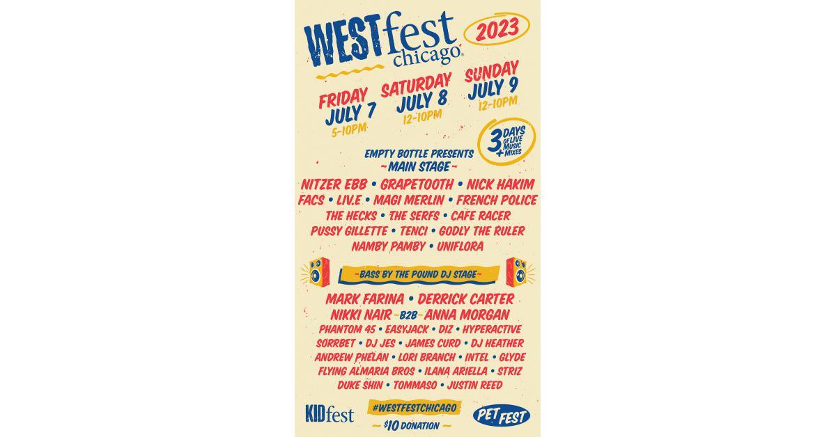 The West Town Chamber Of Commerce Announces 2023 Lineup And Programming For West Fest Chicago