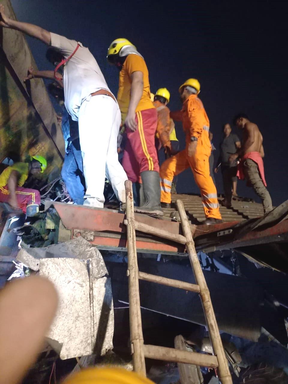  Major Train Accident In Odisha's Balasore As Express Trains Collide And Derails, 50 Fatalities Reported (Lead) 
