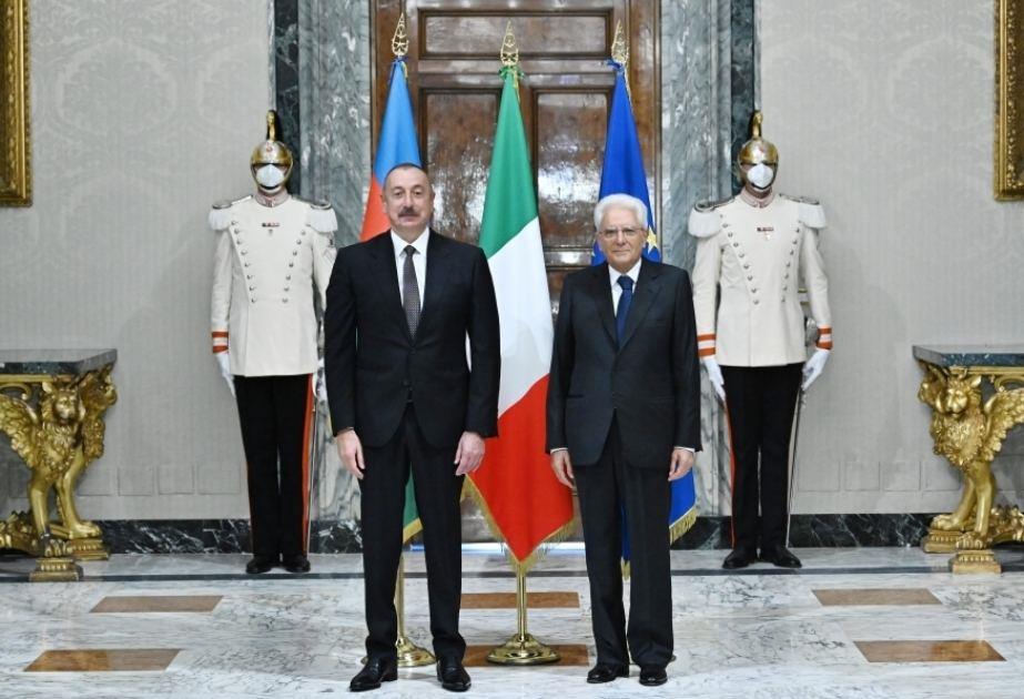 Current Level Of Azerbaijan-Italy Relationship - Satisfying, President Ilham Aliyev Says