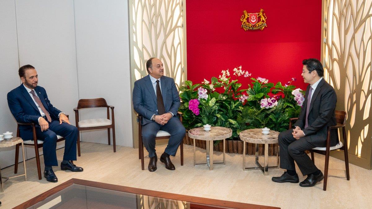 Deputy Prime Minister And Minister Of State For Defense Affairs Meets Singaporean Deputy Prime Minister And Minister Of Finance