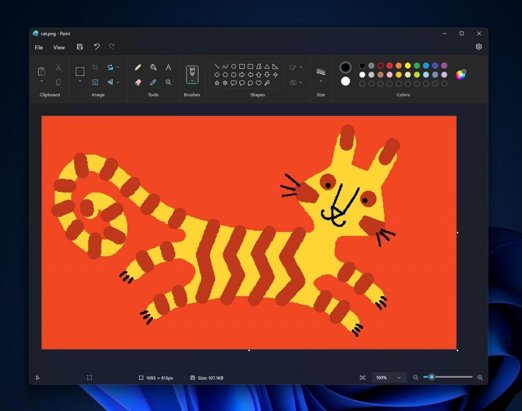  Microsoft Testing Dark Mode For Its Paint App In Windows 11 