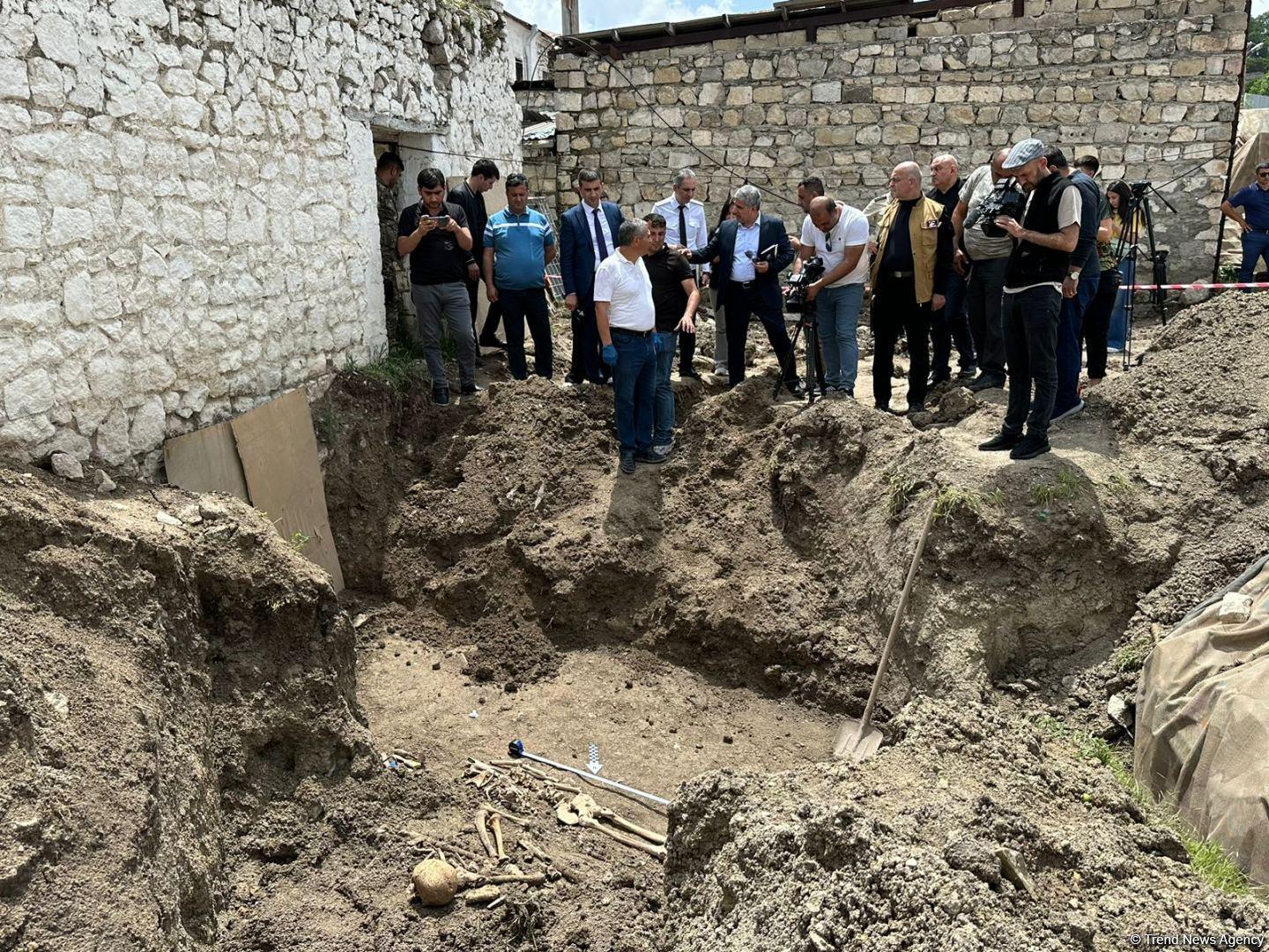 Azerbaijan Continues Research Regarding Several Mass Graves Discovered In Shusha