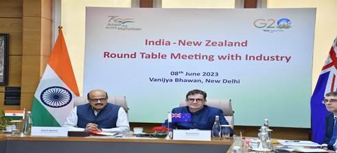  India, Newzealand Hold Round Table Meeting, Agree To Work On Areas Of Mutual Interests 