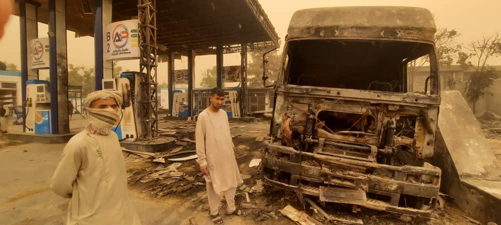 1 Killed, 2 Injured In Afghanistan's Jawzjan Oil Station Fire