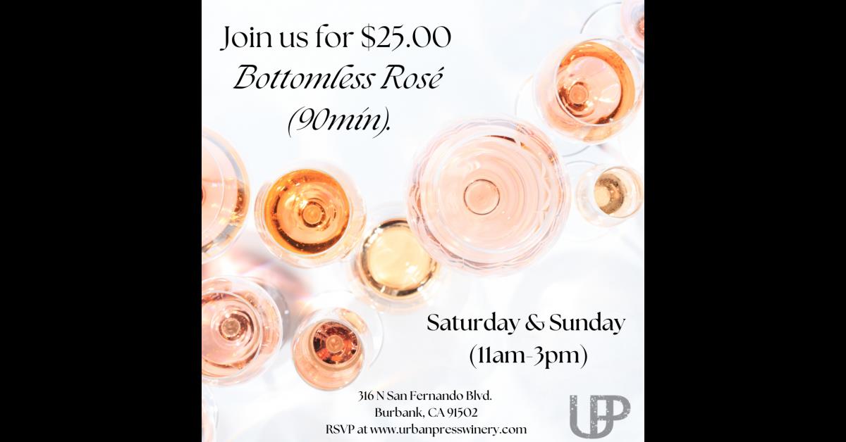 URBAN PRESS WINERY & RESTAURANT To HOST BOTTOMLESS ROSÉ EVERY SATURDAY And SUNDAY - Vimarsana News