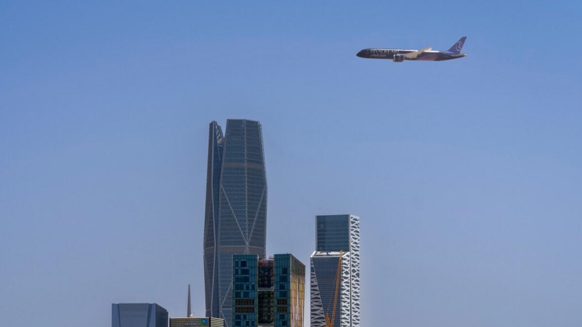 Look: Saudi Arabia's First National Airline Flies Over Riyadh Skyline - Vimarsana News