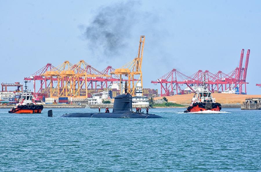 Indian Submarine And Pakistan Navy Ship At Colombo Port