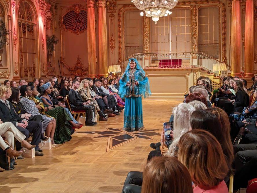 Azerbaijani Fashion Designer Demonstrates Her Collection At Stockholm Int'l Fashion Fair