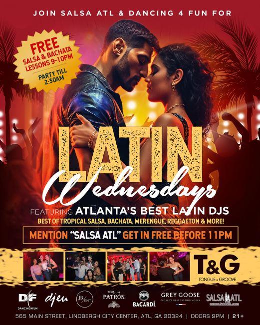 Tongue & Groove Latin Night In Atlanta Every Wednesdays D4f