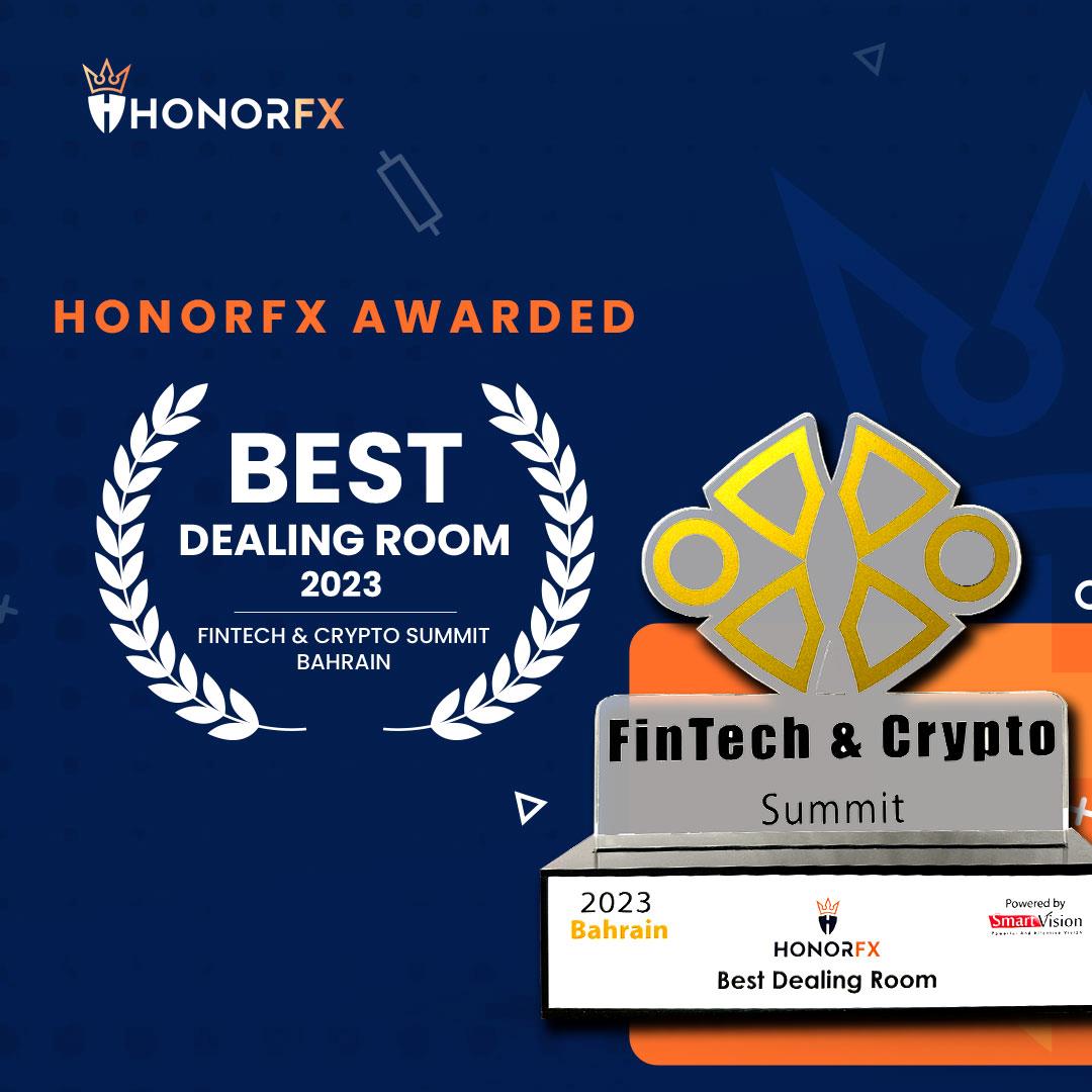 Honorfx Awarded “Best Dealing Room 2023” At The Fintech And Crypto Summit,  Bahrain