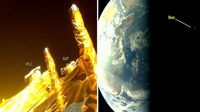 Onlooker! Aditya-L1 Camera Takes A Selfie, Images Of Earth, Moon