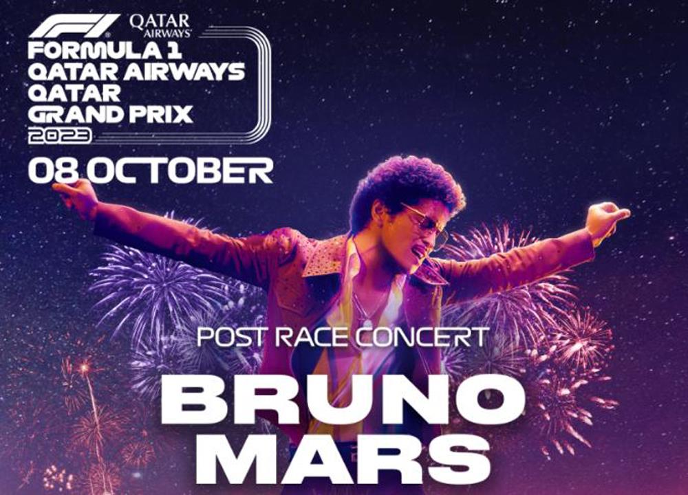 Bruno Mars To Headline Formula 1 Qatar Grand Prix Weekend Entertainment