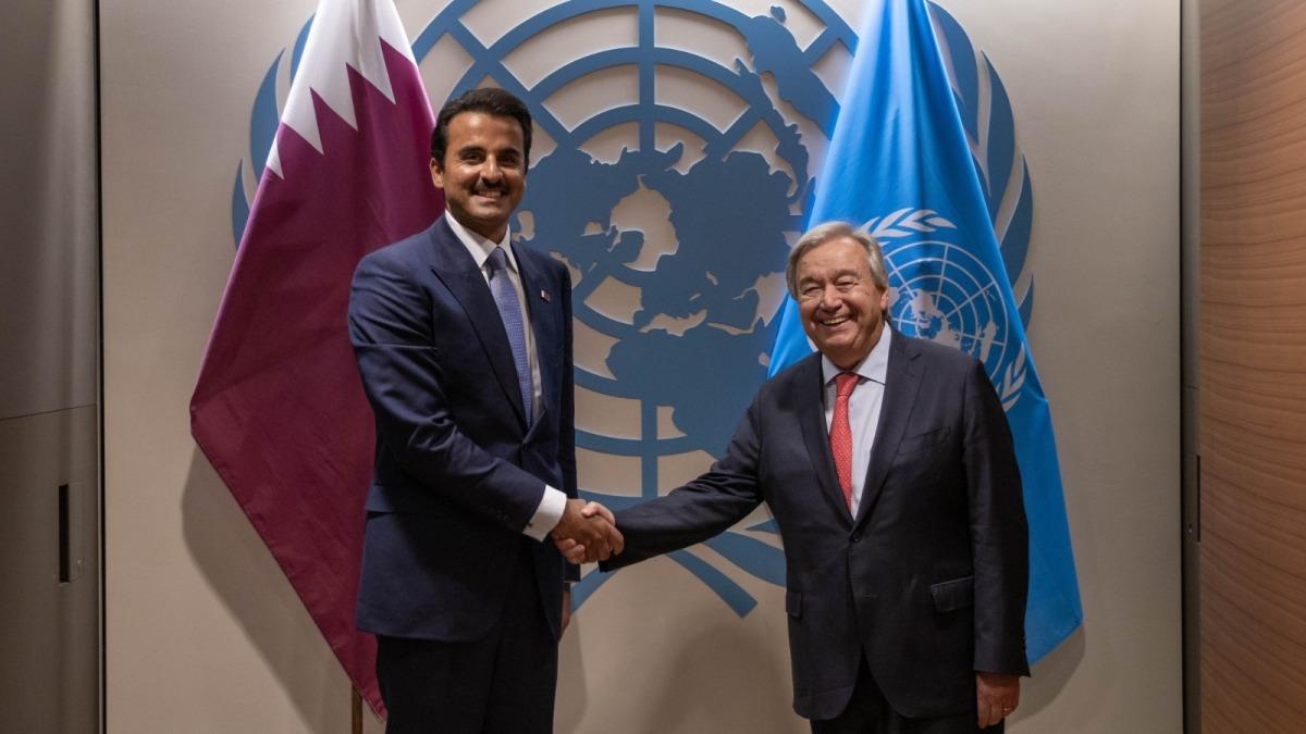 Amir Meets UN Secretary-General