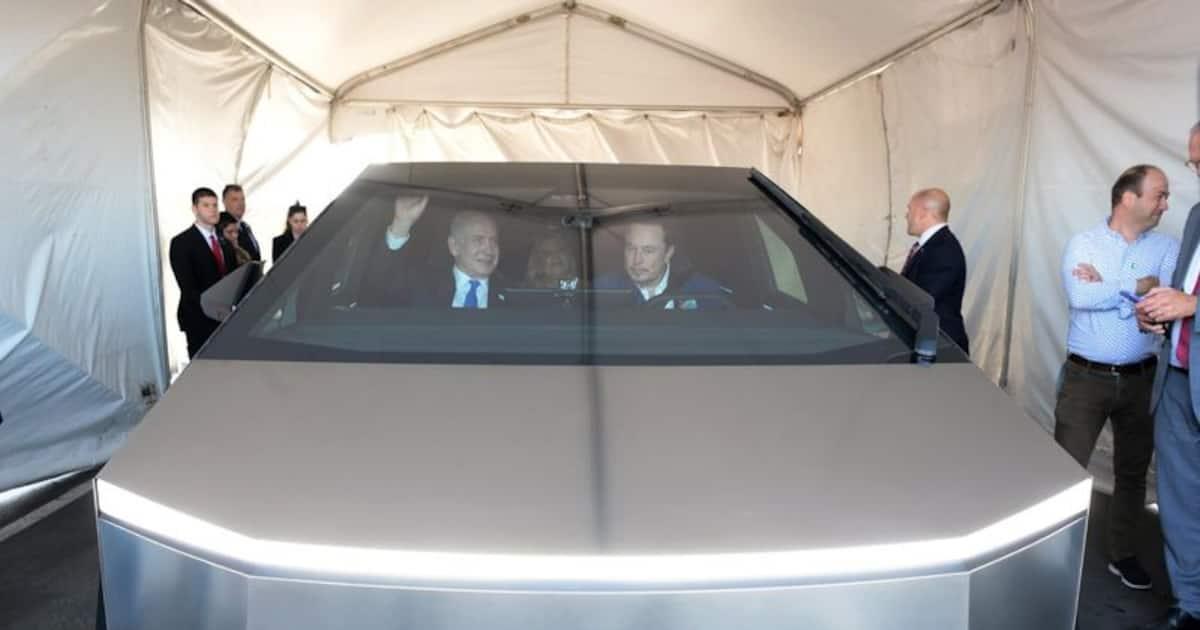 Israel PM Tours Tesla Factory With Elon Musk    Takes Ride In Yet-To-Be Launched 'Cybertruck' - WATCH