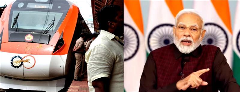 PM Modi Inaugurates Kerala’S Second Vande Bharat Express 