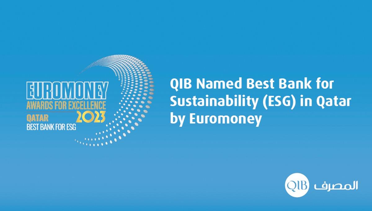QIB Recognised As Qatar's Best Bank For ESG