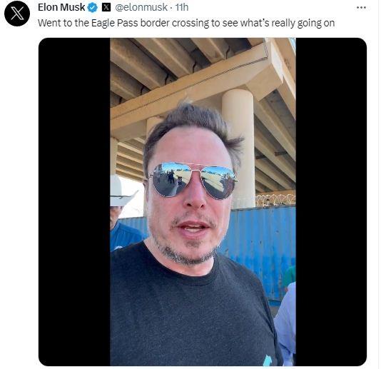 Musk Becomes Citizen Journalist, Goes Live From US-Mexico Border