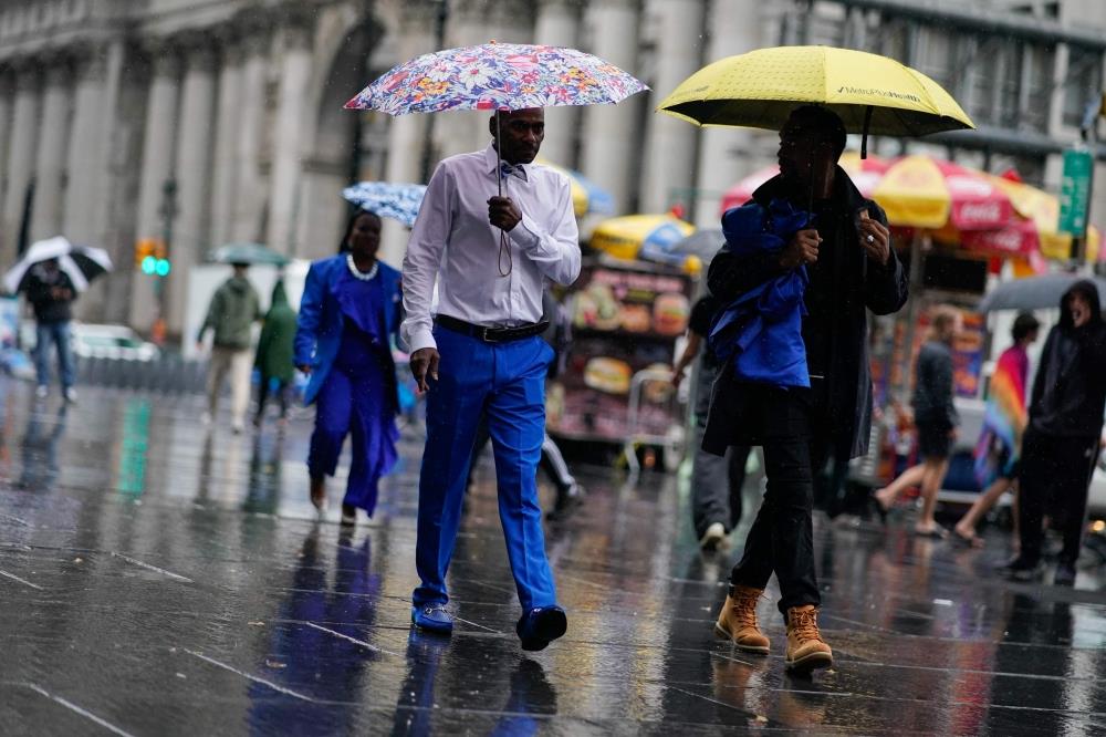 New York Flooded By Heavy Rains, Subway Partly Paralyzed